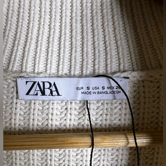 Zara Striped Cream Women's Sweater in size Small - Picture 9 of 9